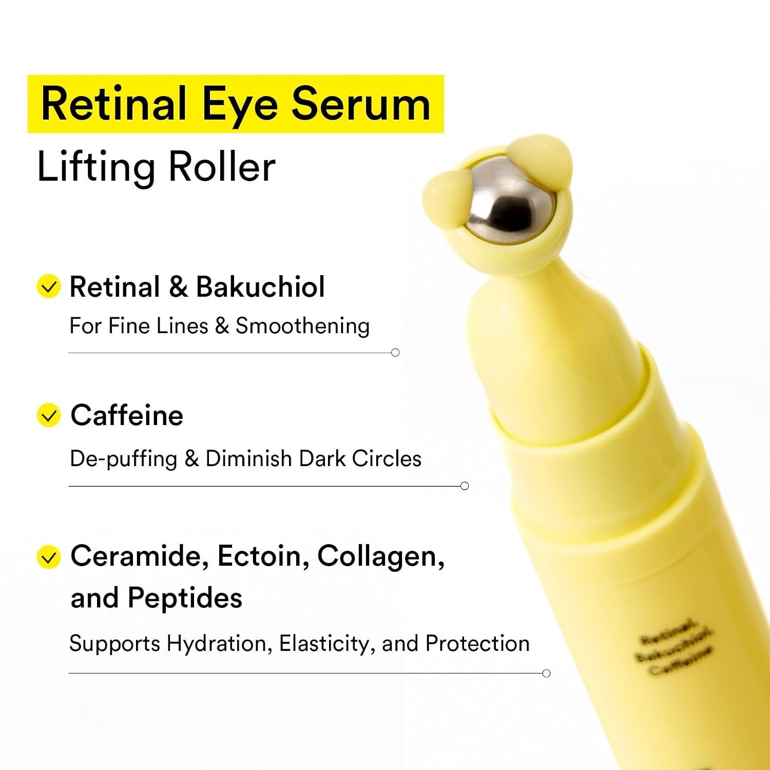 Abib Retinal Eye Treatment Duo: PDRN Eye Patches with Glow Jelly, 60 Count & Retinal Eye Serum Lifting Roller 0.5 fl oz | Eye Patches and Eye Serum for Puffiness, Dark Circles and Fine Lines, - view 6