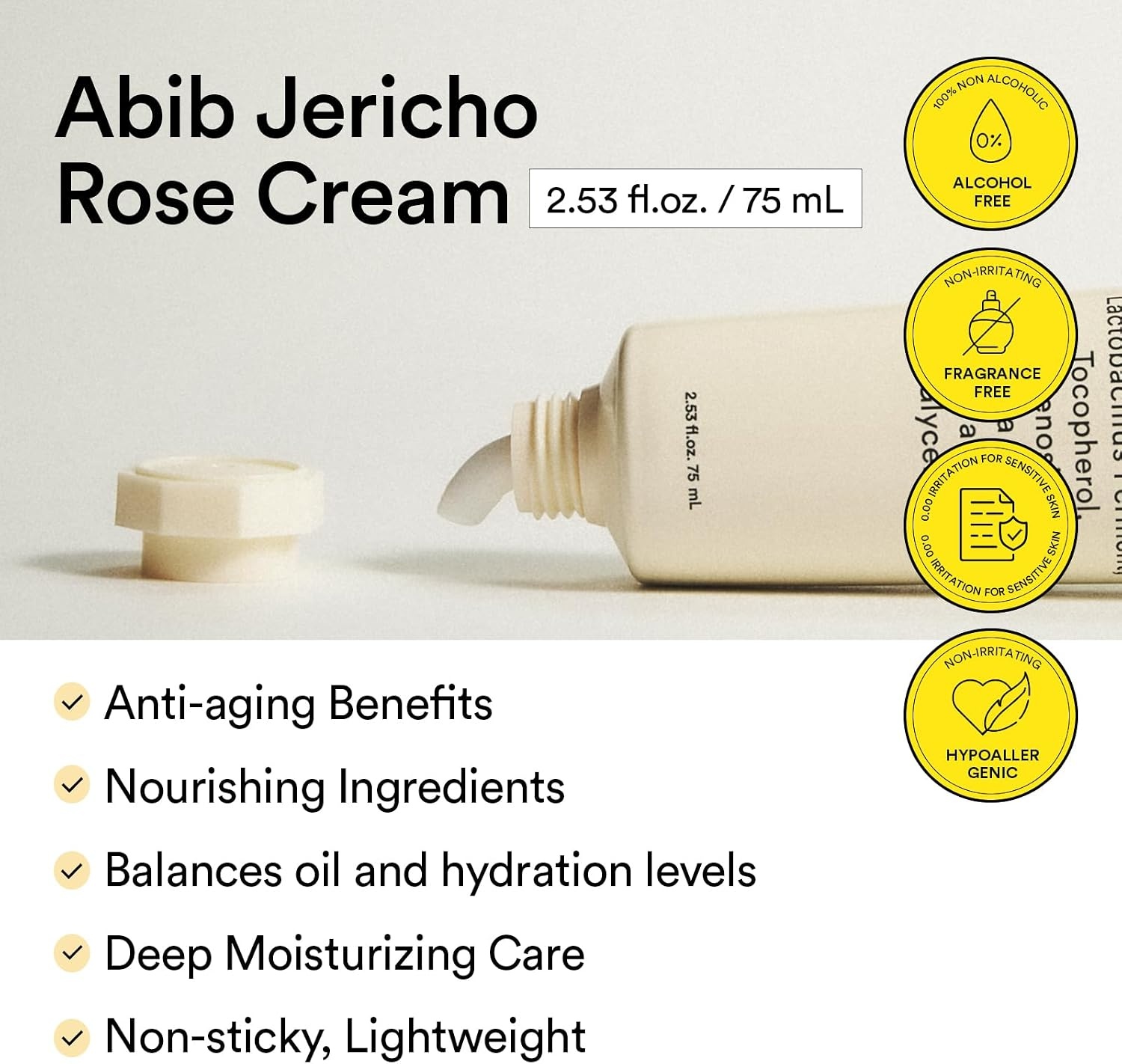 Abib Jericho Rose Skin Texture & Moisture Duo – PHA Toner + Hypoallergenic Cream for Dry Skin - view 6