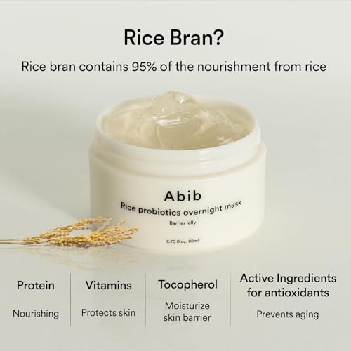 Abib Overnight Jelly Glow Duo | Gifts for Women, Mothers, Teen, PDRN Vegan Collagen Lip Mask Glazed Jelly 0.38 fl oz & Rice Probiotics Overnight Mask Barrier Jelly 2.7 fl oz - view 2