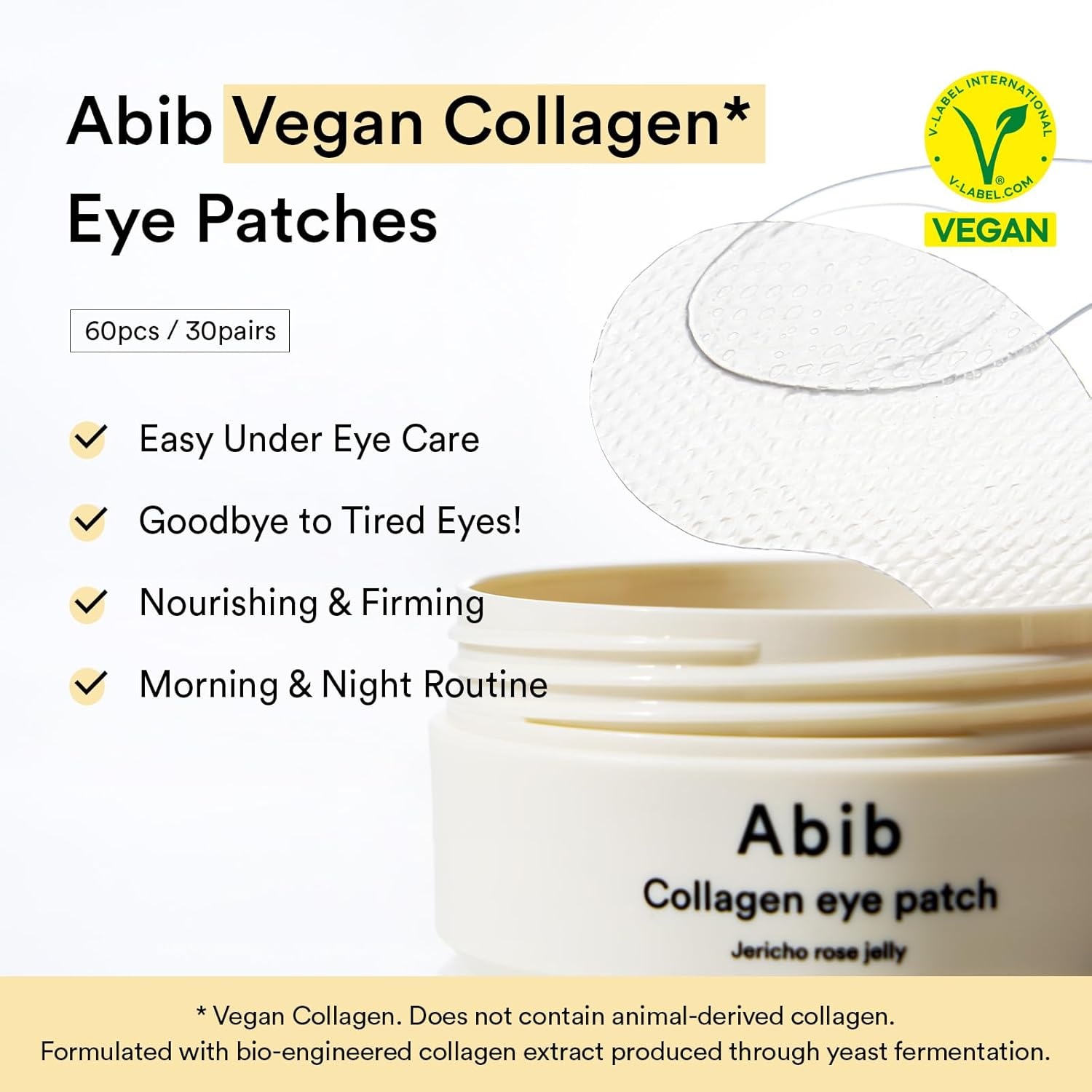 Abib Eye Patch Trio Set: Vegan Collagen, PDRN Retinal & Glutathione Kojic Acid, 60 Count Each | Hydrogel Under Eye Patches for Dark Circles, Puffiness, Fine Lines & Brightening, Korean Skincare - view 6