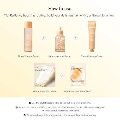 Abib Glutathione Night Ritual: Dark Spot Wrapping Mask & Glow Collagen Mask for Overnight Skin Care – Korean Skincare for Brightening, Hydration, and Firming - view 8