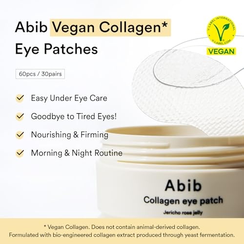 Abib Wrinkle Care Eye Patch & Wrapping Mask Duo: Jericho Rose Vegan Collagen Eye Patch for Puffy Eyes & Under Eye Fine Lines + Wrapping Mask for Elasticity and Pore Appearance