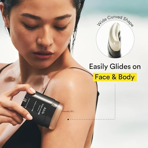 Abib Quick Sunstick & Quick Key Ring Duo: SPF50+ Broad Spectrum, Glowy Sunscreen Stick for Dry & Sensitive Skin, No White Cast, UV Alert Charm Keychain to Clip to Bag - view 3