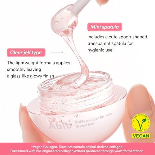Abib PDRN Jelly Glow Duo: Lip Mask & Eye Patches with Jericho Rose, 60 Count & Vegan Collagen Lip Mask Glazed Jelly 0.38 fl oz | Under Eye Patches for Fine Lines and Lip Sleeping Mask - view 4