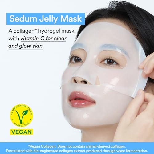 Abib Rice Probiotics Overnight Mask Barrier Jelly & Vegan Collagen Gel Mask sedum Jelly 4 Sheets | Moisturizer for Slugging Intensice Hydrating Nourishing Face, Korean Vegan Collagen - view 5
