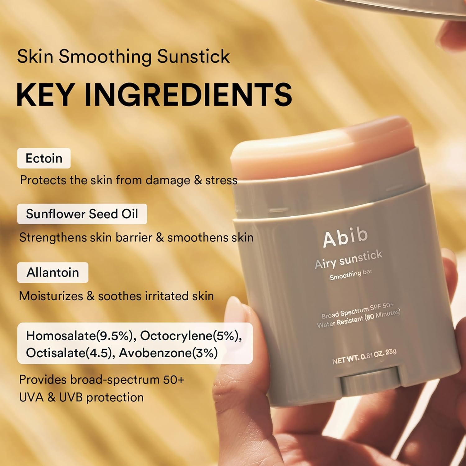 Abib No White Cast SPF Gift Set 4EA Suncare Travel Essentials (Airy Sunstick + Quick Sunstick + Airy Sungel + Watery Sunscreen)(Airy Sunstick (Semi-matte)) - view 2
