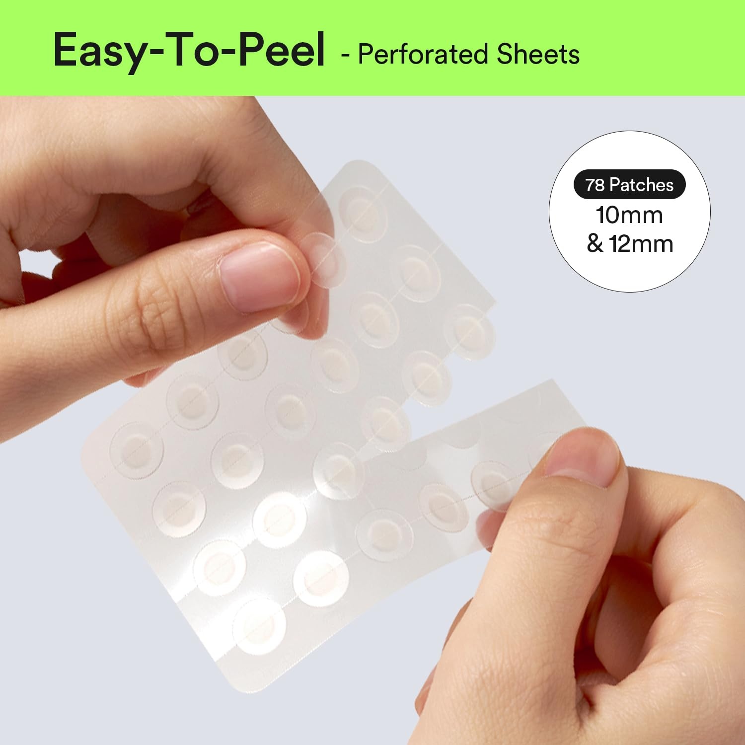Abib Heartleaf Calming Spot Patch 2 Sizes 78 Patches, Waterproof Pimple Patches for Face, Invisible, Ultra-Adherent & Fast-Soothing Zit Care (10mm*48pcs / 12mm*30pcs) - view 6