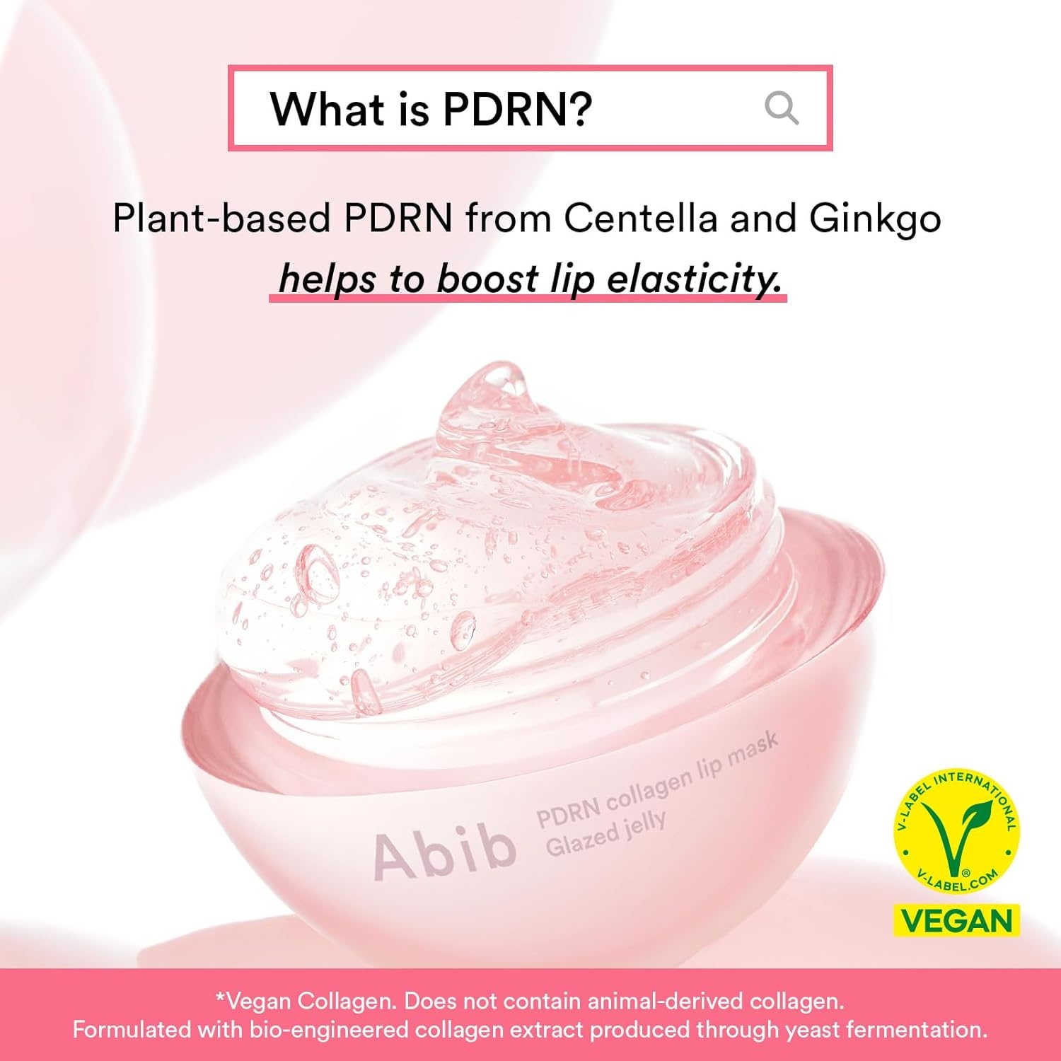 Abib Pink Me Up PDRN 3 Step Glow Kit | Overnight Firming Jelly Mask, PDRN Retinal Eye patches, PDRN Lip Mask | Mothers Teen Korean Skincare Set for Glass Skin, Birthday Gifts for Women(PDRN Vegan Collagen* Lip Mask) - view 4