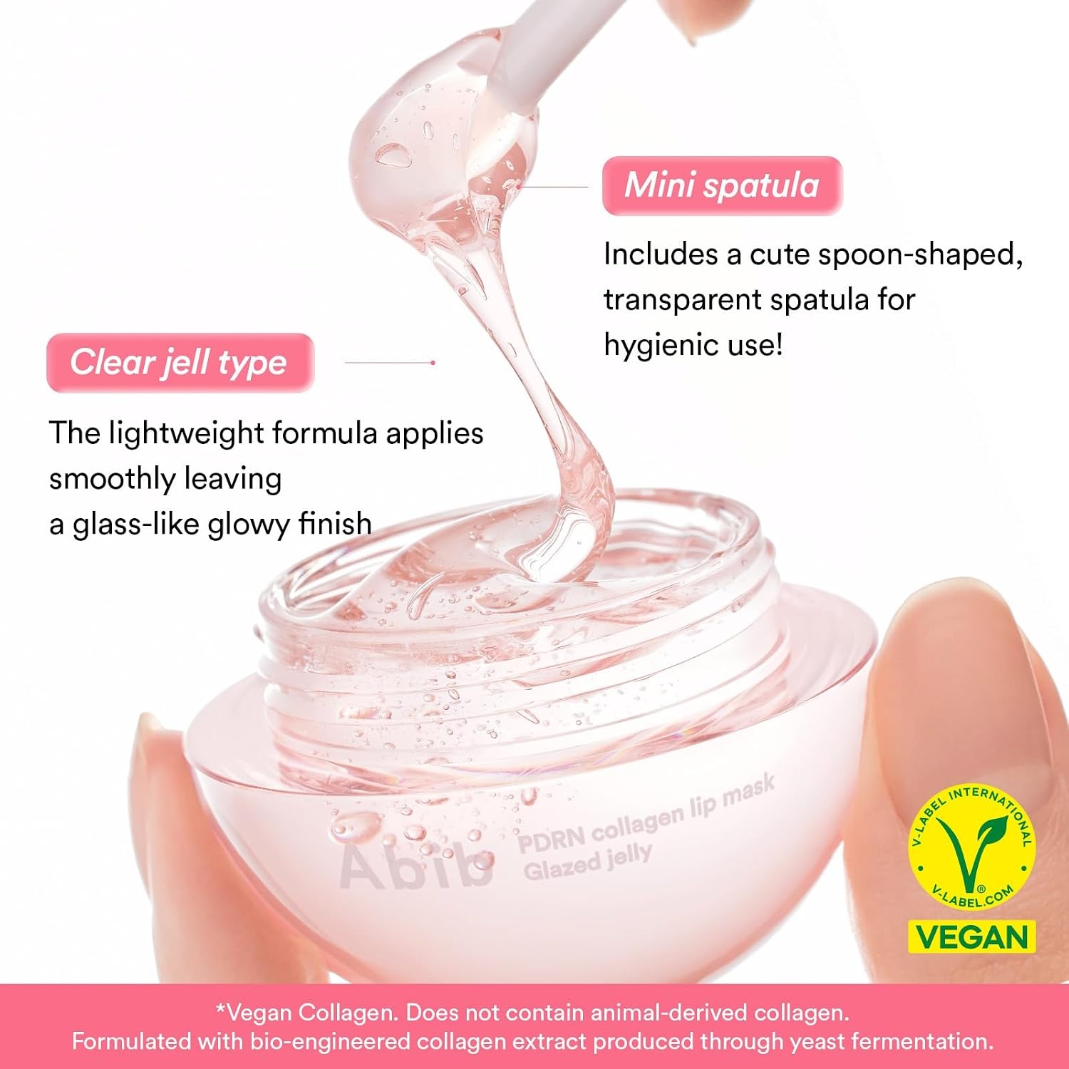 Abib Pink Me Up PDRN 3 Step Glow Kit | Overnight Firming Jelly Mask, PDRN Retinal Eye patches, PDRN Lip Mask | Mothers Teen Korean Skincare Set for Glass Skin, Birthday Gifts for Women(PDRN Vegan Collagen* Lip Mask) - view 7