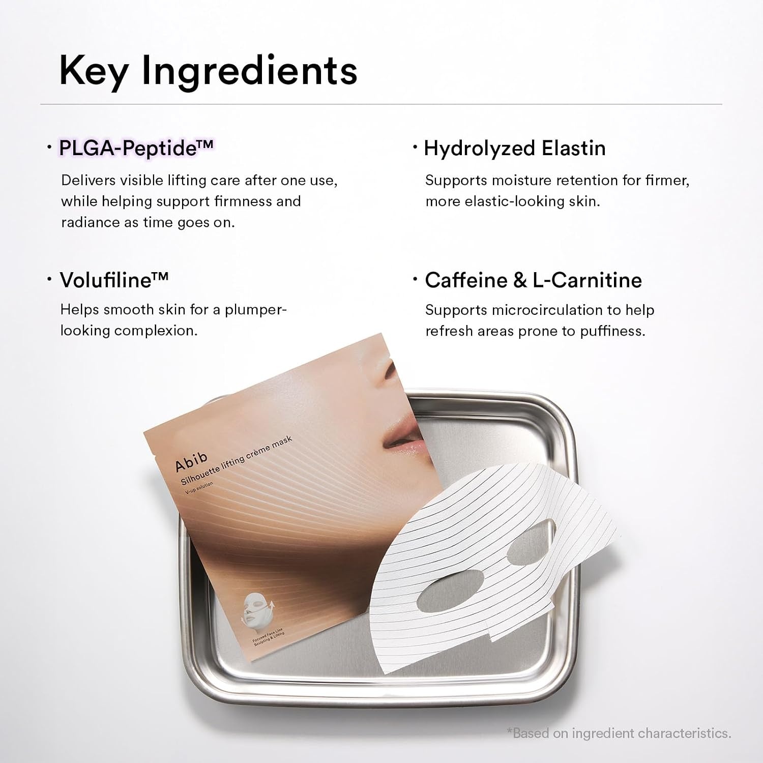 Abib Silhouette Lifting Cream Mask V-up Solution (4 sheets) with PLGA-Peptide, Jawline Double Chin Firming, Lifting Mask, Elasticity Care, Face Lift Mask, Skin Tightening, Chin Lift, Korean Skincare - view 7