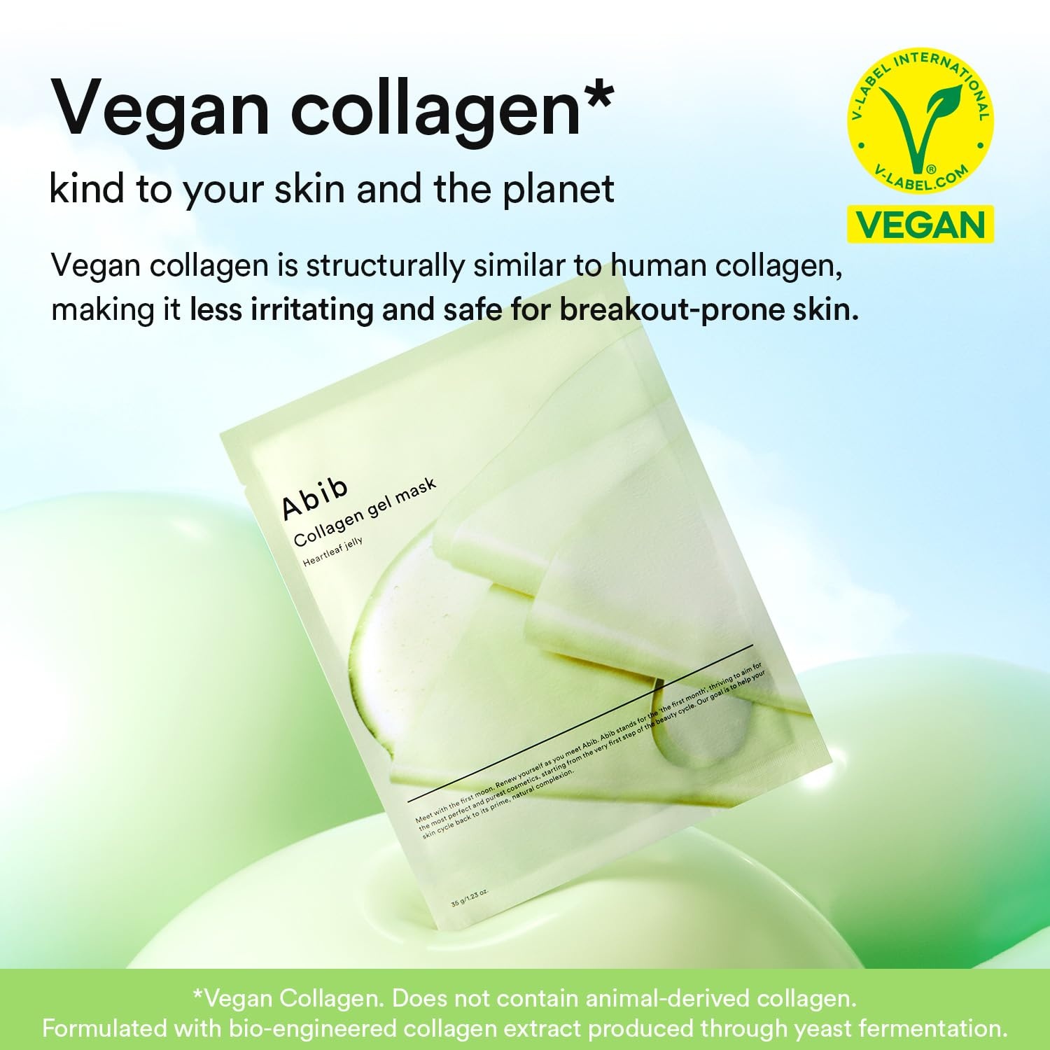Abib Glow Collagen Mask Glutathione Film 4 Sheets(Soothing (Heartleaf)) - view 2