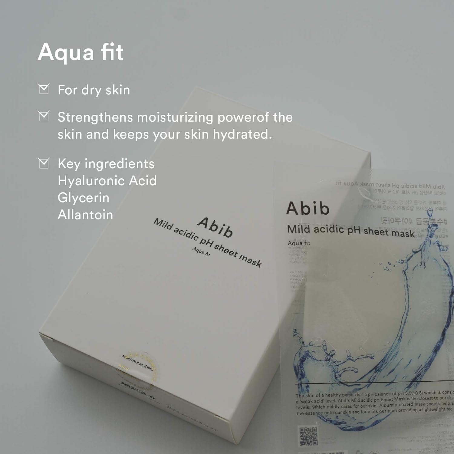 Abib Mild Acidic pH Sheet Mask Honey Fit 10 Sheets I Vitalizing Facial Mask, Propolis Glow(Aqua) - view 5