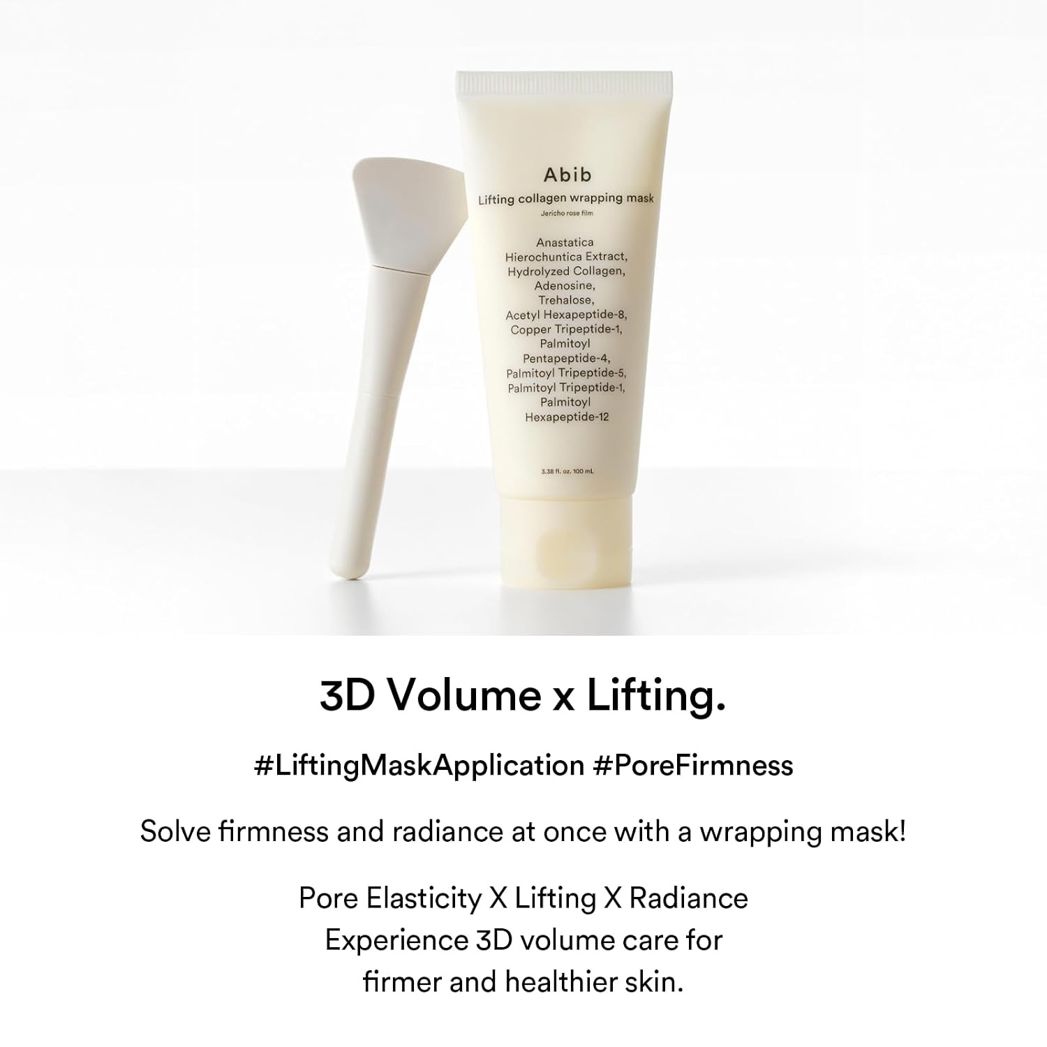 Abib Dark Spot Collagen Overnight Wrapping Mask Glutathione Film, Peel Off Face Mask for Brightening & Radiance Boosting, Niacinamide, Korean Skincare 3.38 fl.oz(Lifting (Jericho Rose))
