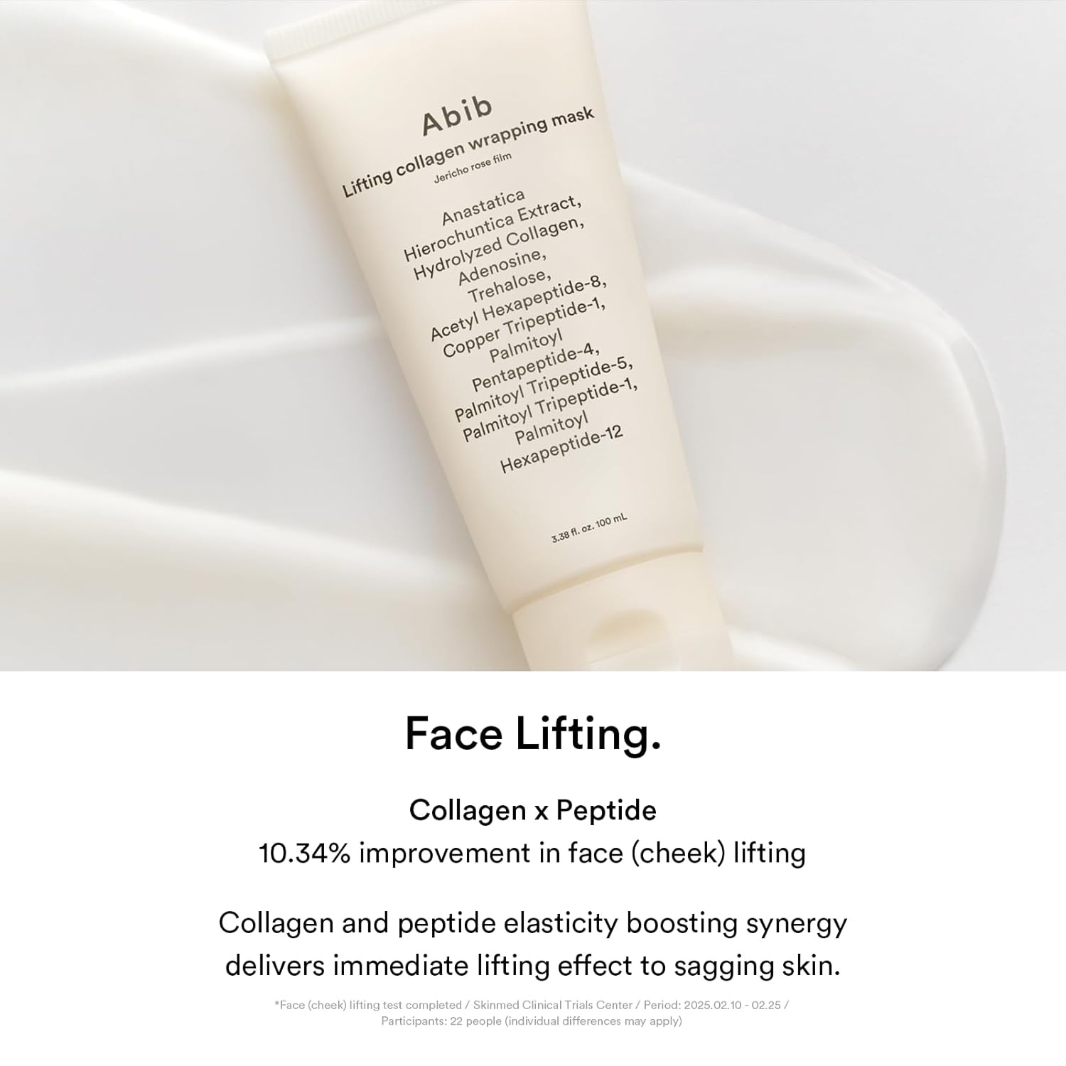 Abib Dark Spot Collagen Overnight Wrapping Mask Glutathione Film, Peel Off Face Mask for Brightening & Radiance Boosting, Niacinamide, Korean Skincare 3.38 fl.oz(Lifting (Jericho Rose)) - view 3