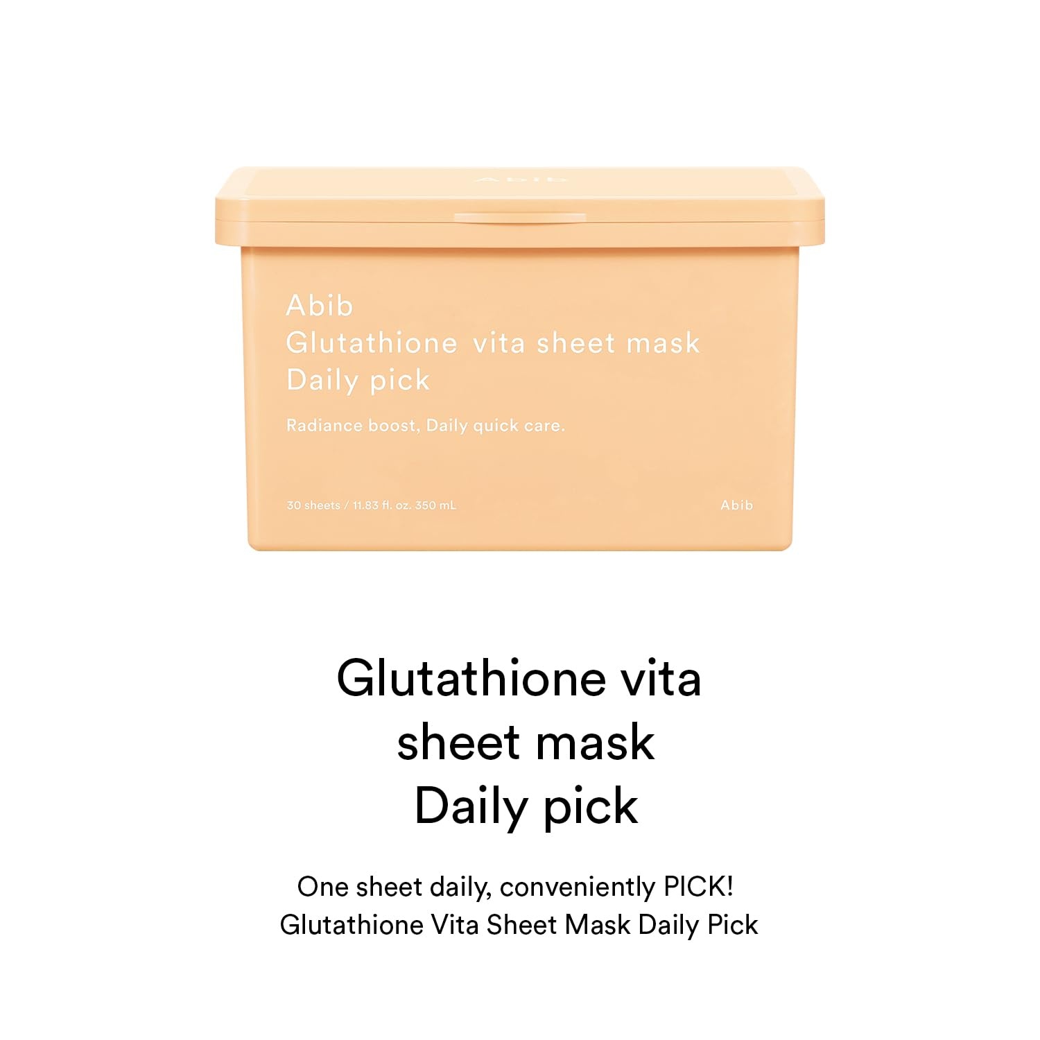 Abib Jericho Rose Sheet Mask Daily Pick, 30 Sheets, Korean Sheet Mask for Skin Elasticity, Firming(Glutathione)