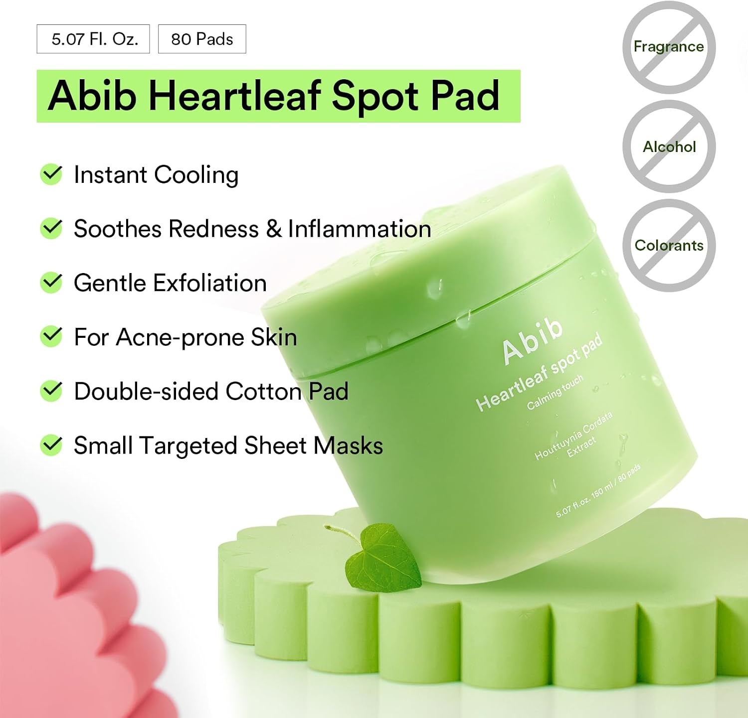 Abib Sedum hyaluron pad Hydrating touch (75 pads) | Hydrating for Dry Skin, Korean Skincare(Soothing (Heartleaf ) 160 Pads)