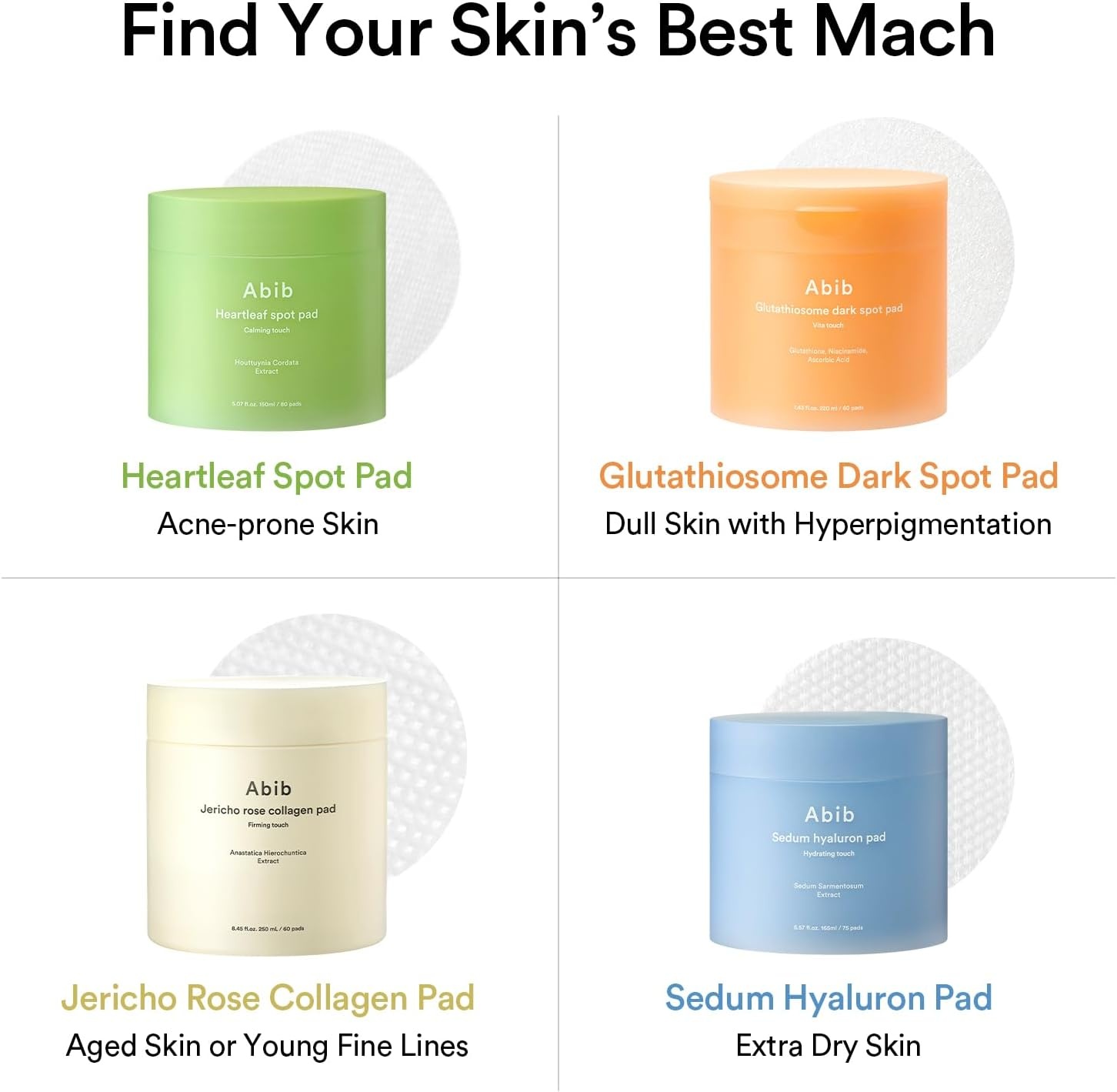 Abib Sedum hyaluron pad Hydrating touch (75 pads) | Hydrating for Dry Skin, Korean Skincare(Soothing (Heartleaf ) 160 Pads) - view 6