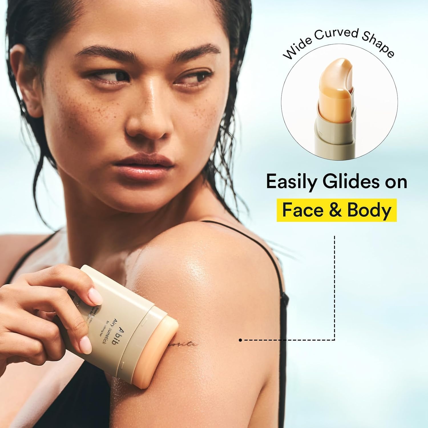 Abib Quick Sunstick Protection Bar SPF50+ Broad Spectrum, Glowy Sunscreen Stick for Dry & Sensitive Skin, No White Cast, With Centella & Aloe, Korean Sunscreen, 0.77 oz / 22 g(Airy Duo) - view 4