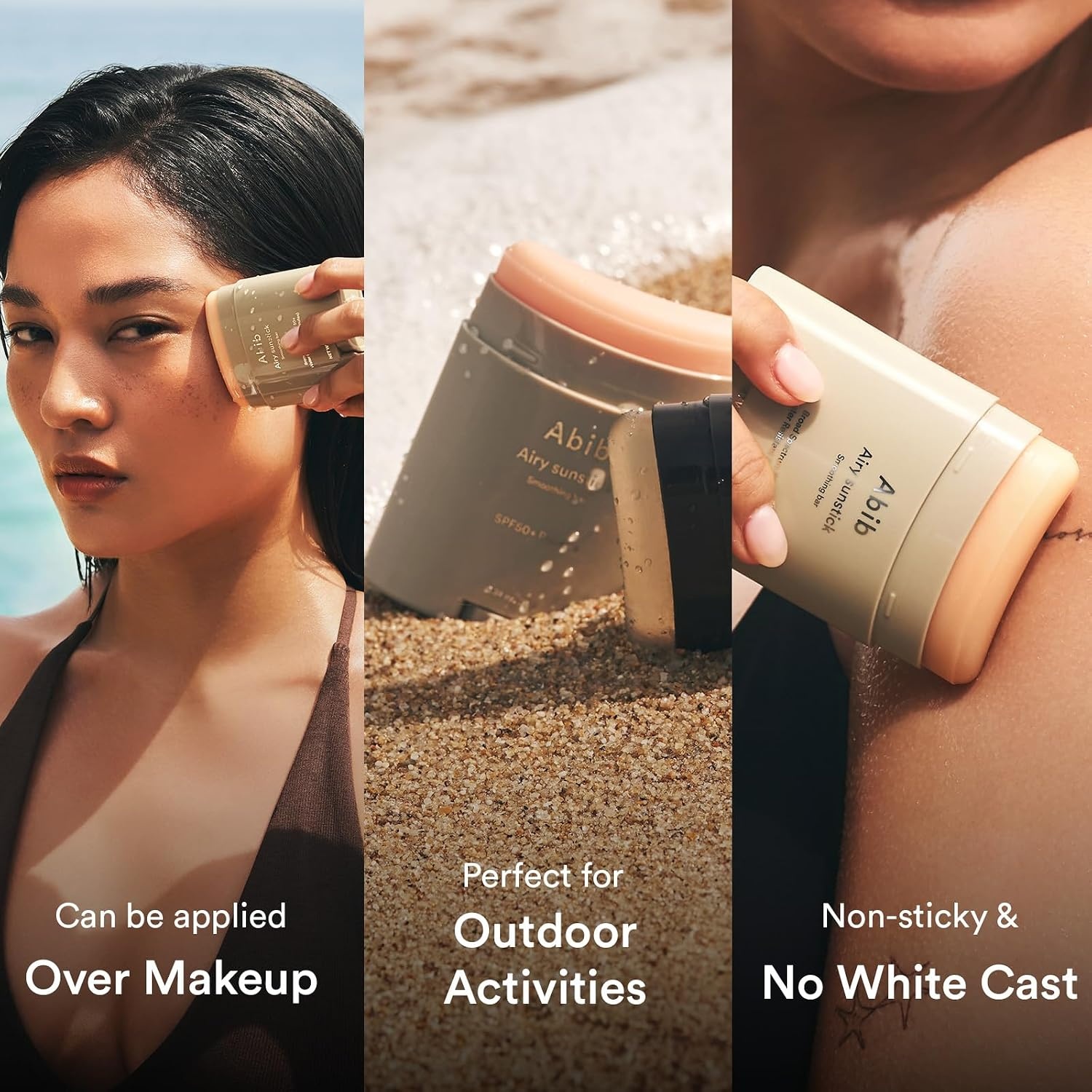 Abib Quick Sunstick Protection Bar SPF50+ Broad Spectrum, Glowy Sunscreen Stick for Dry & Sensitive Skin, No White Cast, With Centella & Aloe, Korean Sunscreen, 0.77 oz / 22 g(Airy Duo) - view 6
