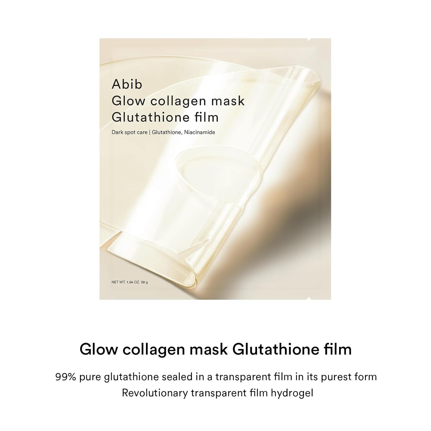 Abib Glow Collagen Mask Glutathione Film 4 Sheets(Glowing (Glutathione))