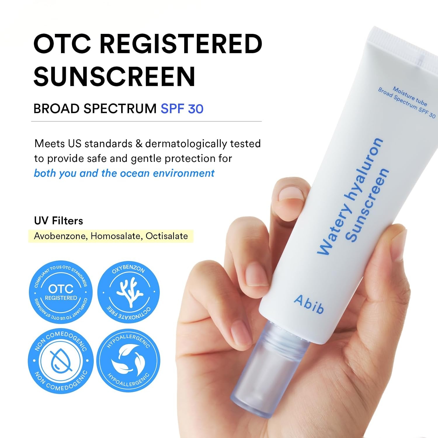 Abib Airy Clear Sunscreen Gel SPF 30, 1.01 fl.oz (30 g), Semi-matte, Pore-smoothing Primer with SPF, Korean Suncreen with No White Cast, Suncare, Skincare(Watery (Glowing)) - view 4