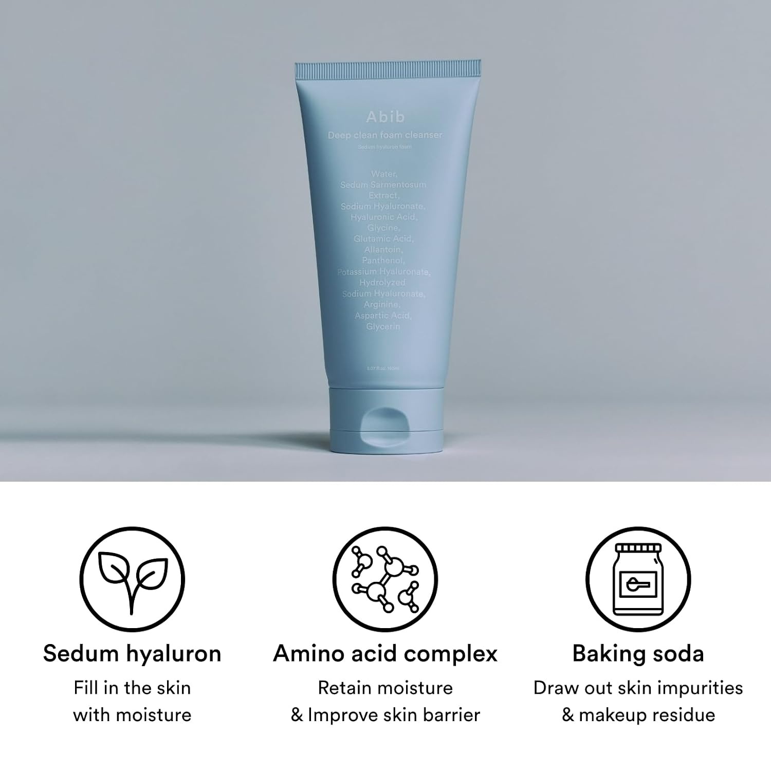 Abib Deep Clean Foam Cleanser Sedum Hyaluron Foam 150ml