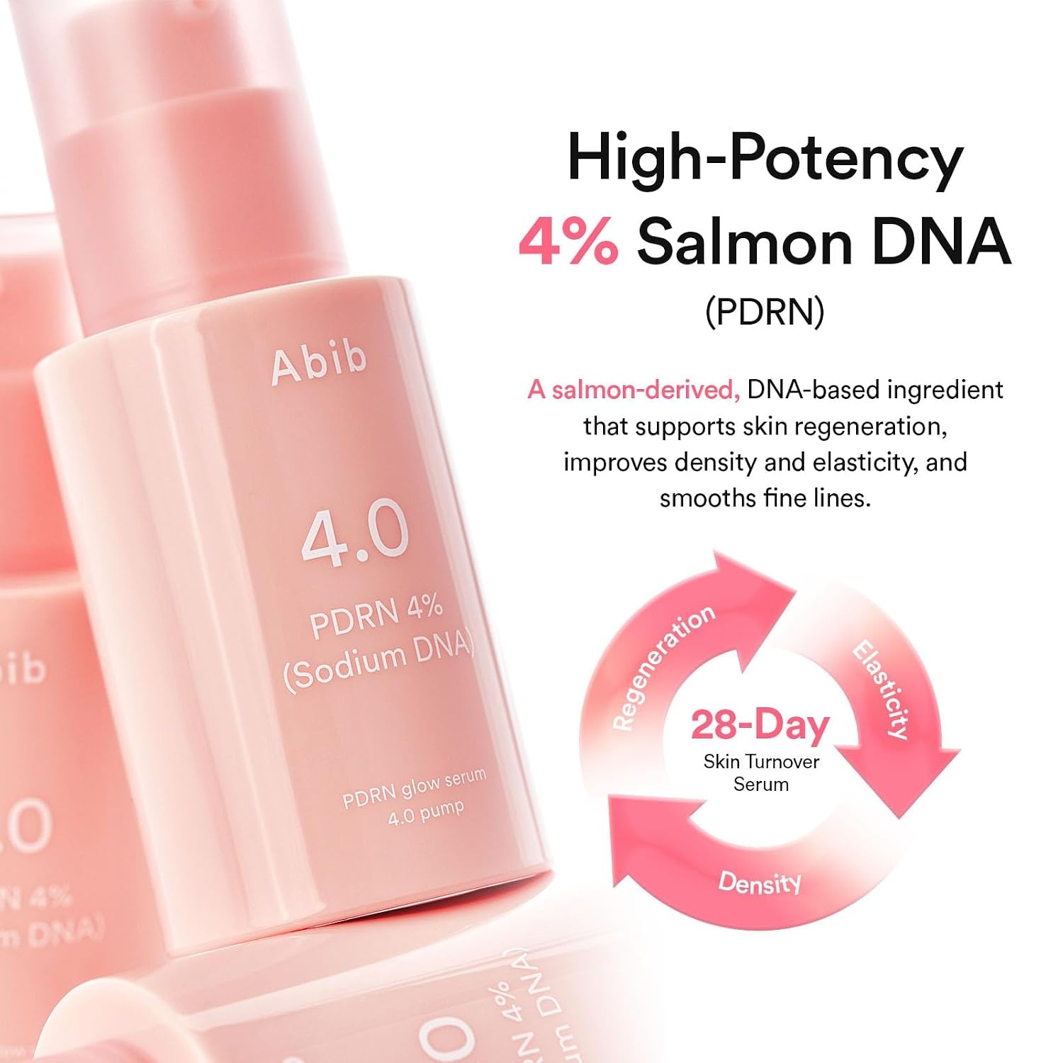 Abib PDRN Glow Serum 4.0 Pump 1.01 fl oz, 4% Salmon DNA PDRN, Skin Turnover & Revitalization Care, Elasticy, Skin Density, with Peptides, Hyaluronic Acid & Hydrolyzed Collagen, Korean Skin Care(PDRN) - view 4