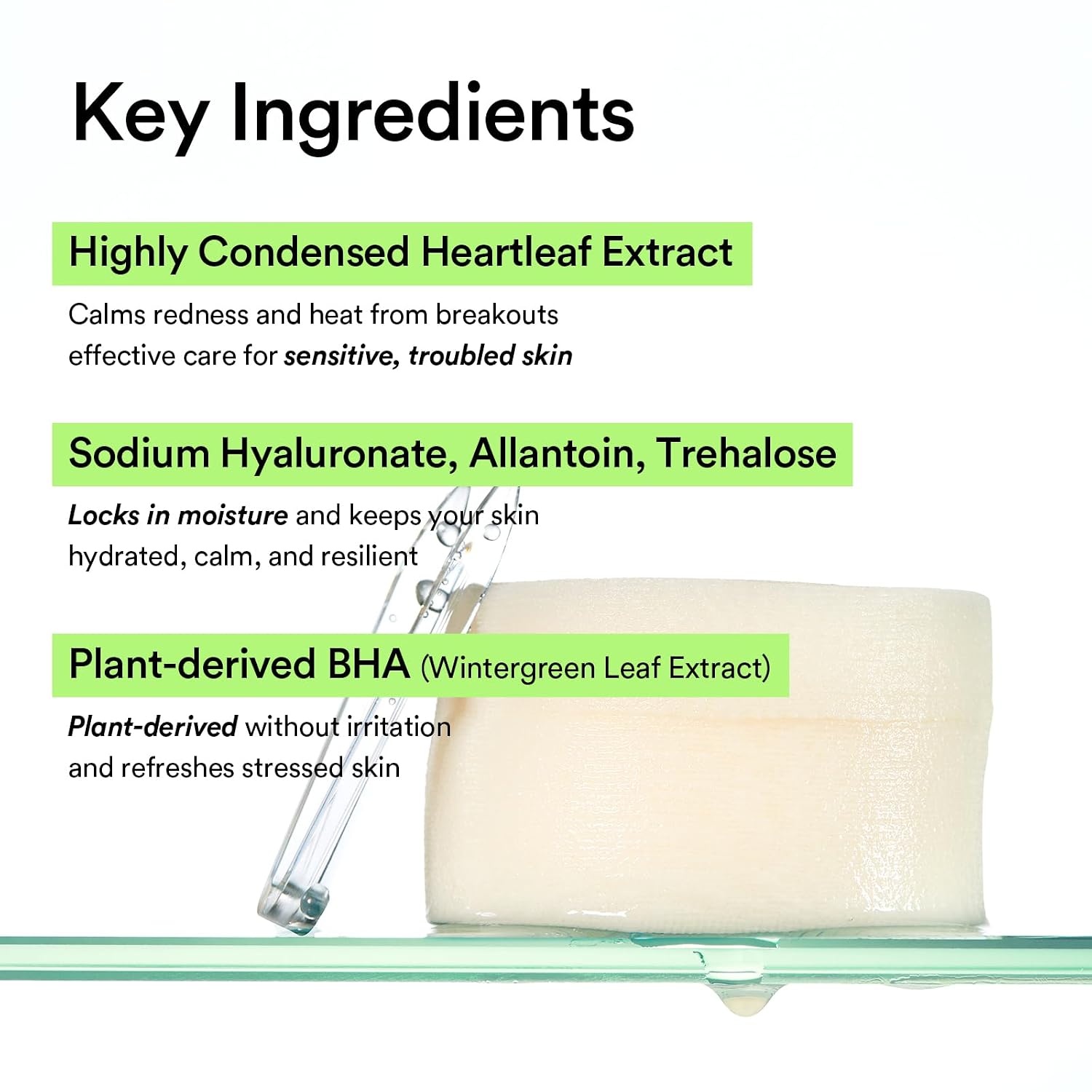Abib Green LHA Pore Pad Clear Touch – BHA Exfoliating Toner Pads for Pore Care, Sebum Control & Skin Texture Refining, Korean Skincare, 70 Pads 230mL(Soothing (Heartleaf) 80 Pads) - view 4