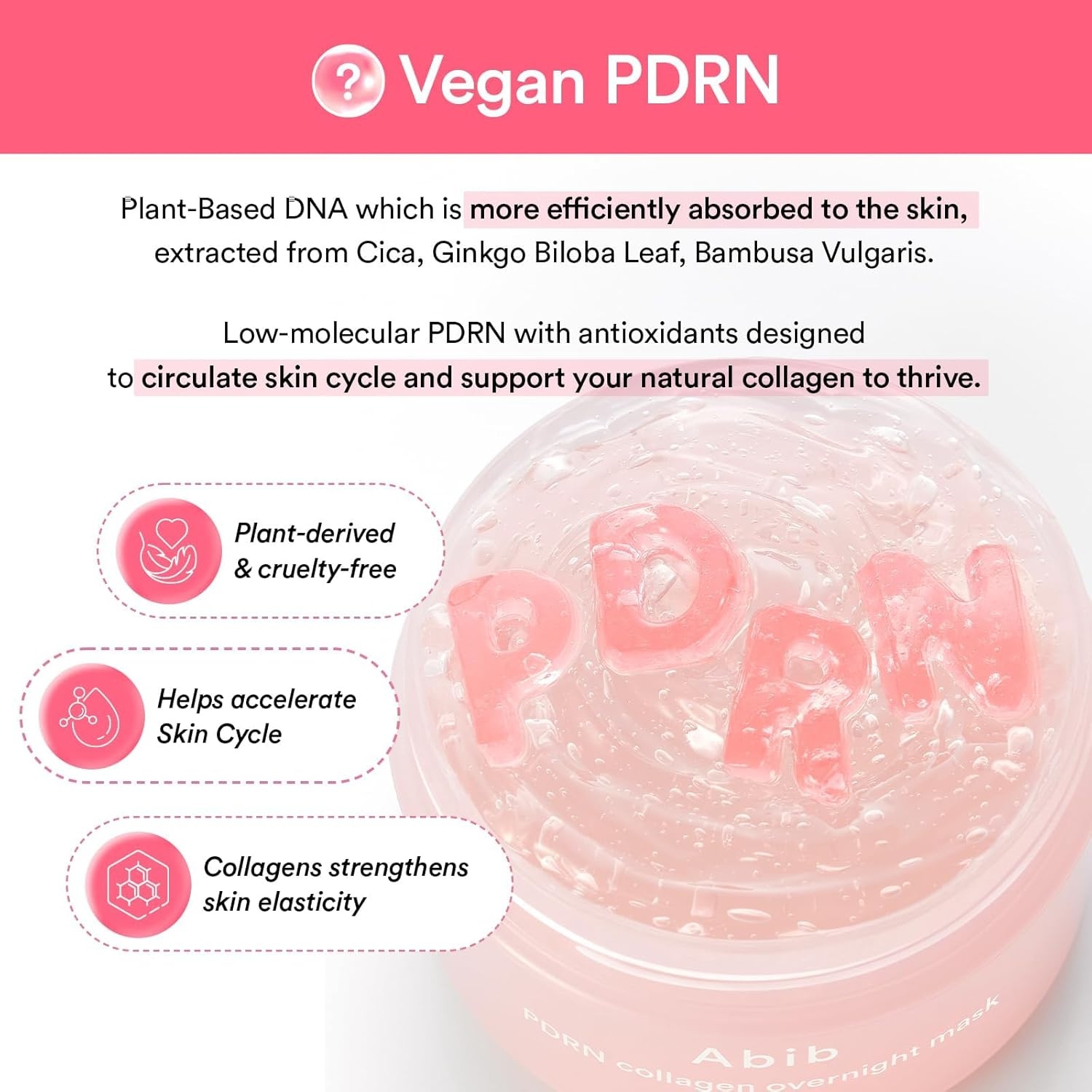 Abib Rice Probiotics Overnight Face Mask Barrier Jelly 2.7 fl oz | Korean Sleeping Mask for Glass Skin | Moisturizing & Slugging Cream(Vegan PDRN (Firming Jelly)) - view 3