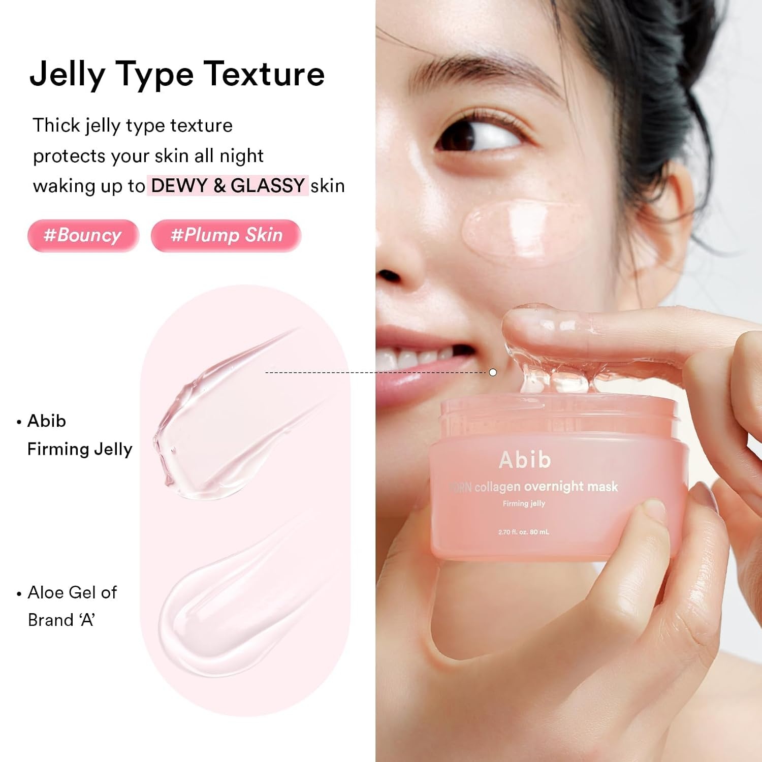 Abib Rice Probiotics Overnight Face Mask Barrier Jelly 2.7 fl oz | Korean Sleeping Mask for Glass Skin | Moisturizing & Slugging Cream(Vegan PDRN (Firming Jelly)) - view 6