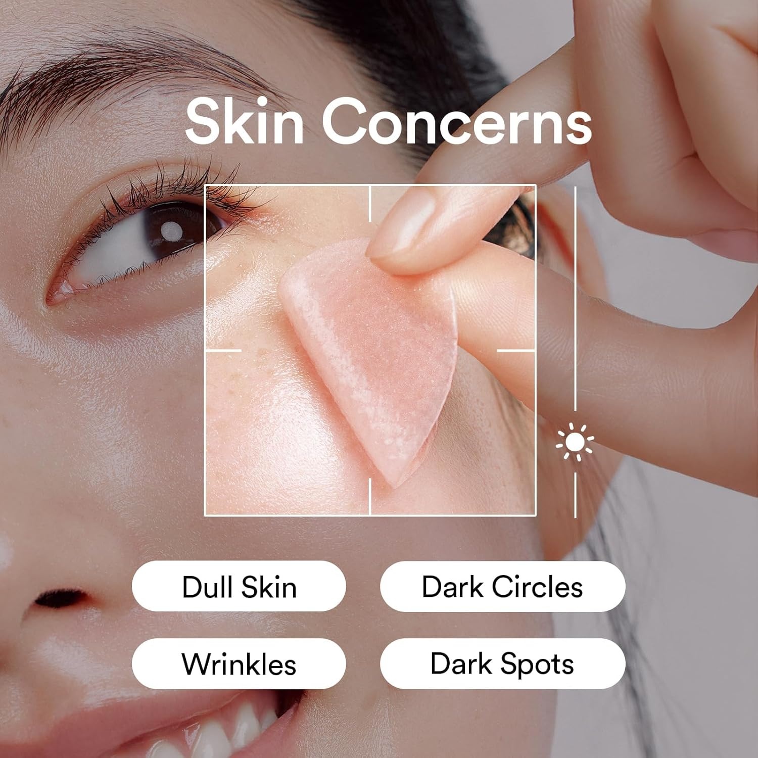 Abib Glutathione Kojic Acid Eye Patches for Radiance Dark Circles & Dark Spots, with Tone-up Jelly, 60 Count, Korean Skin Care(Pink (PDRN))