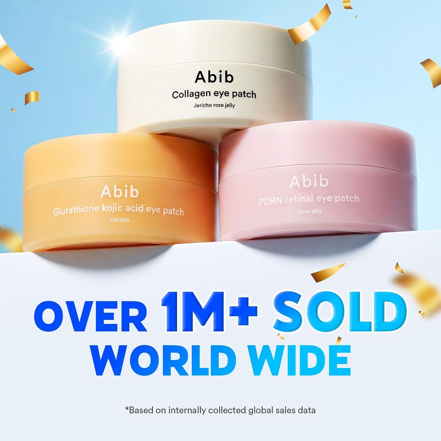 Abib Glutathione Kojic Acid Eye Patches for Radiance Dark Circles & Dark Spots, with Tone-up Jelly, 60 Count, Korean Skin Care(Pink (PDRN)) - view 2