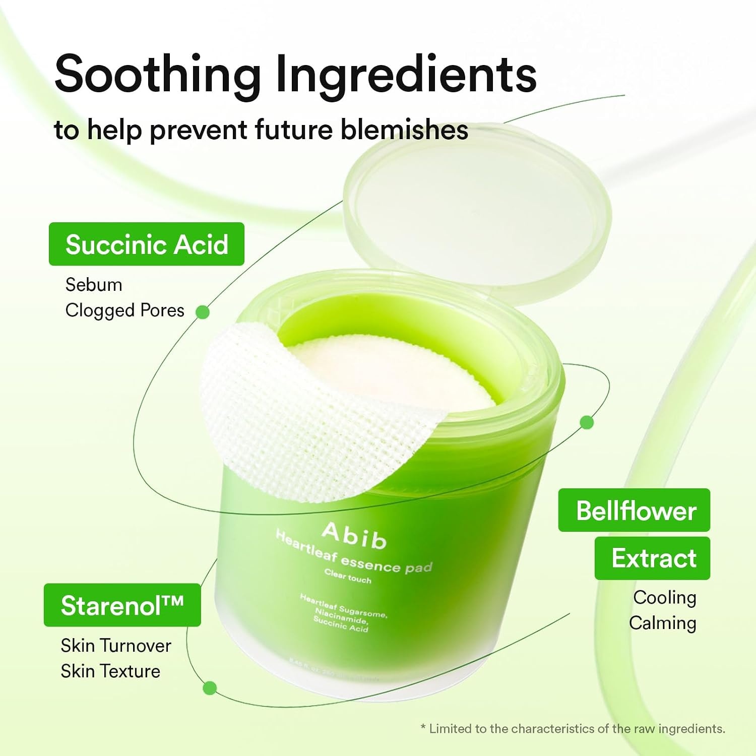 (Refill) Abib Heartleaf Essence Pad Clear Touch – Soothing Toner Pads for Acne-Prone Skin with Succinic Acid, Heartleaf & Niacinamide, Gentle Exfoliation, Korean Skin Care, 70 Pads 8.45 fl oz - view 5