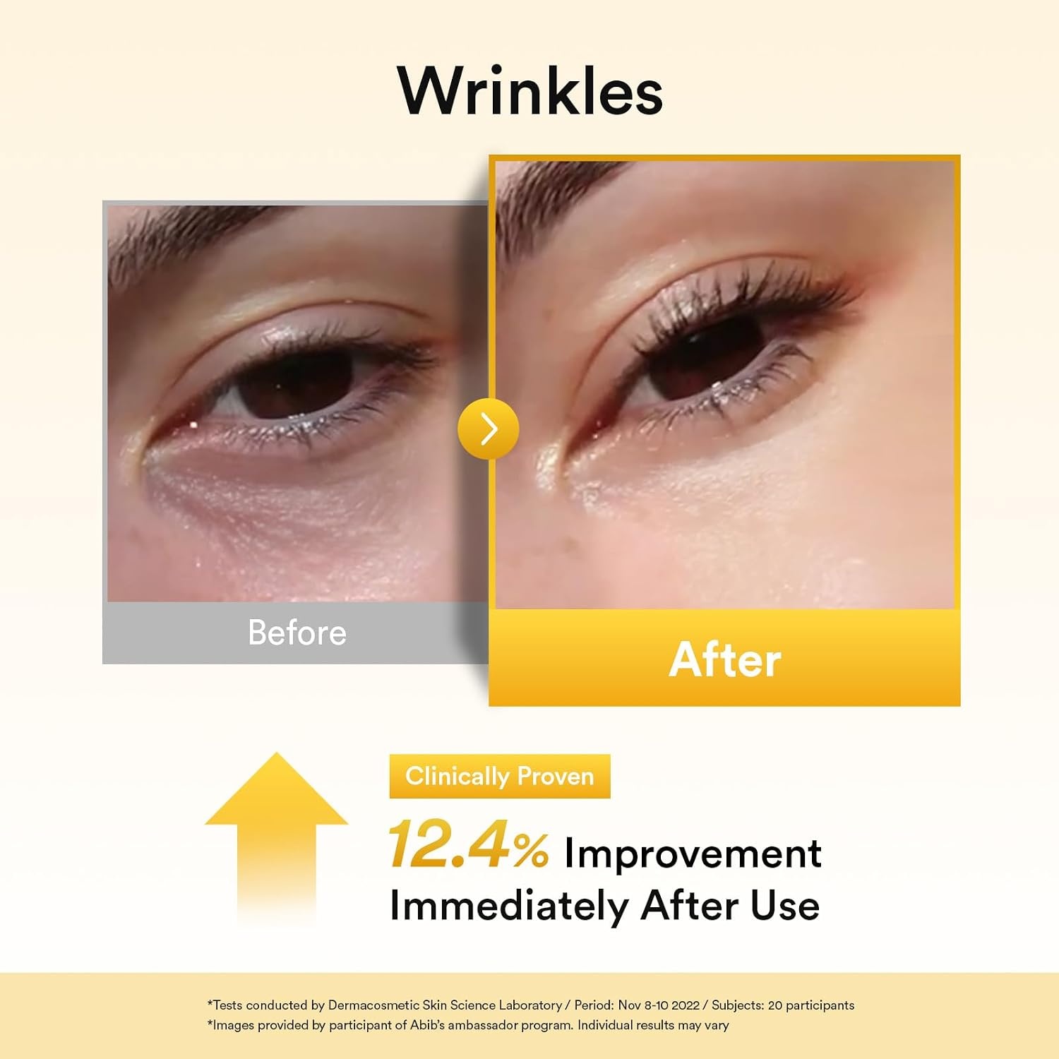 Abib Glutathione Kojic Acid Eye Patches for Radiance Dark Circles & Dark Spots, with Tone-up Jelly, 60 Count, Korean Skin Care(Vegan Collagen) - view 6