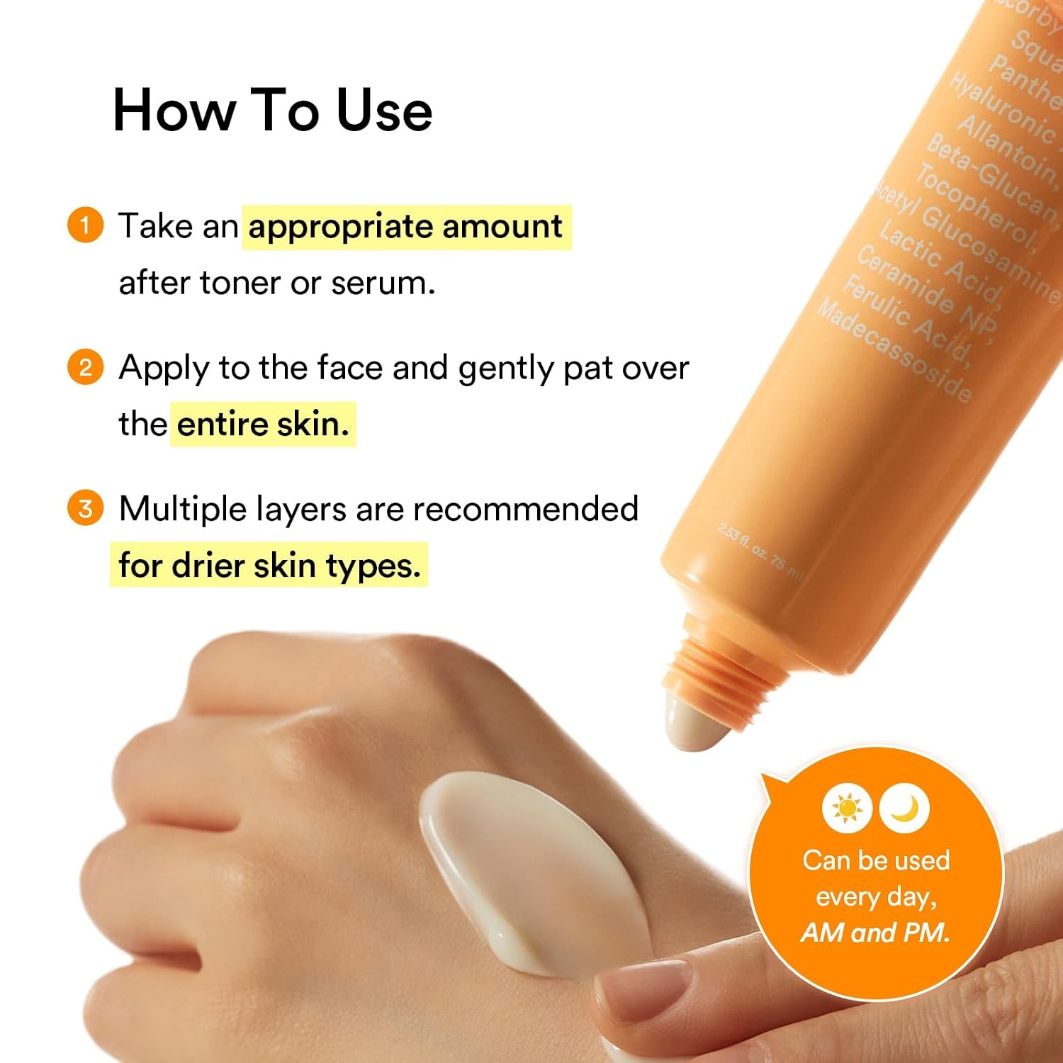 Abib Glutathiosome Cream Vita Tube, Moisturizer for Dull, Uneven Skin 2.53 fl oz(Glutathiosome) - view 5