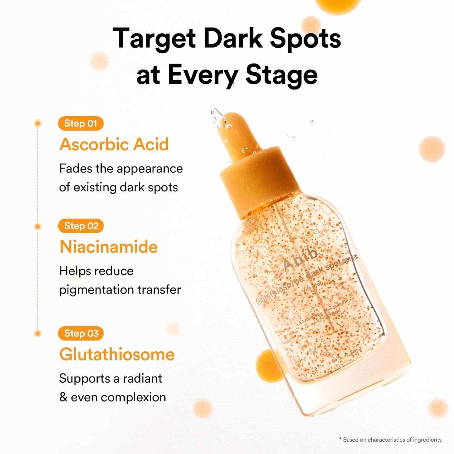 Abib Glutathiosome Dark Spot Serum Vita drop 1.69 fl.oz., Korean Skincare, Dark Spot, Hyperpigmentation Treatment, Lightweight, Hydrating Serum for Sensitive, Uneven Skin(Glutathiosome) - view 6